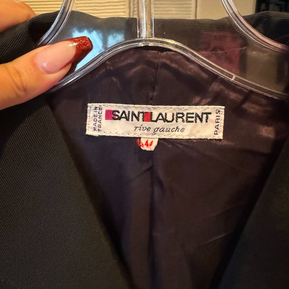 VINTAGE SAINT LAURENT Cropped Blazer Size 44 - Picture 3 of 3